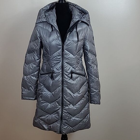 Vince camuto down grey jacket women size M - Picture 1 of 8